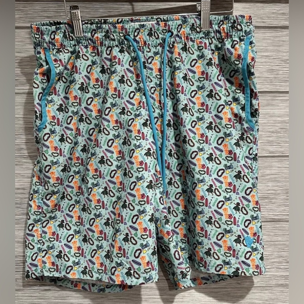 Beach Bros Mens Swim Trunks Board Shorts Sz M Blue Mayo Cinco